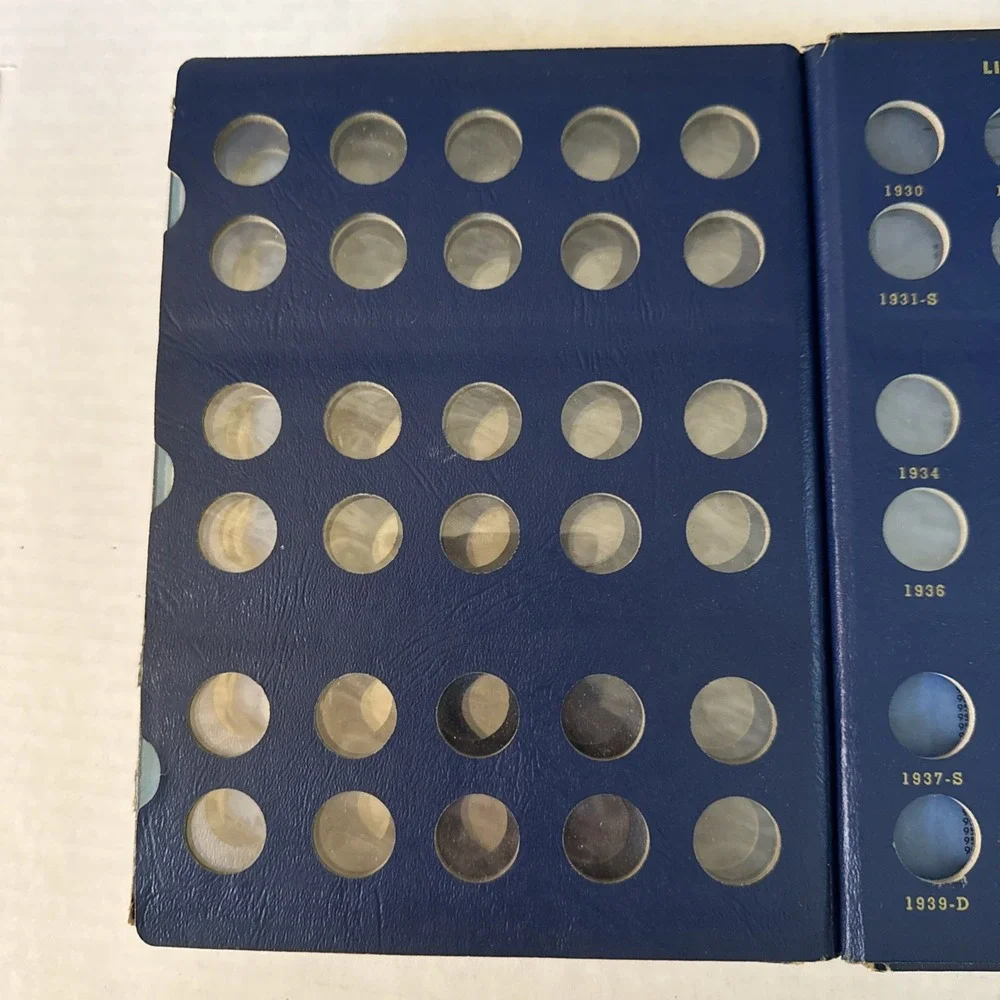 Vintage Whitman Bookshelf Lincoln Cents 1909-1940 Album #9405